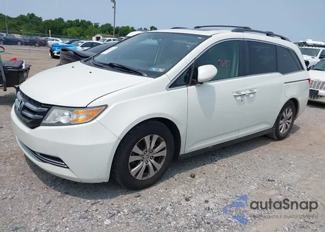 2014 Honda Odyssey Ex-L из США, поврежденный, VIN 5FNRL5H62EB109573
